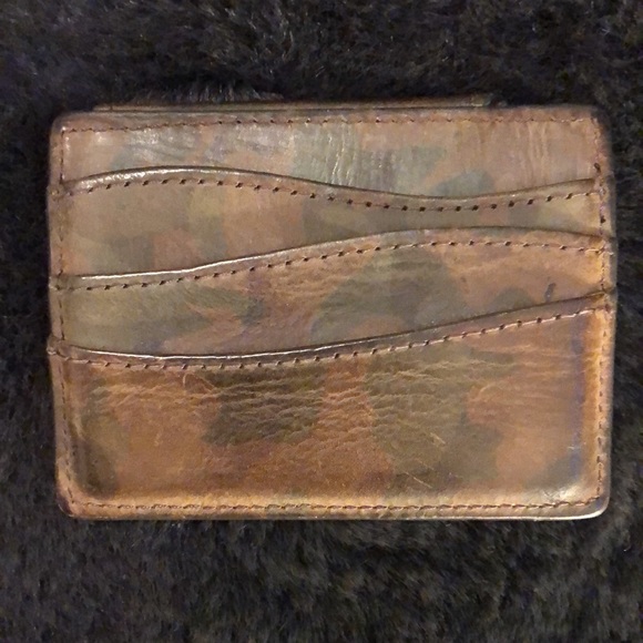 Vintage High End Leather Camo J-Fold. Jungle magnetic FPW. NWT - Picture 3 of 12